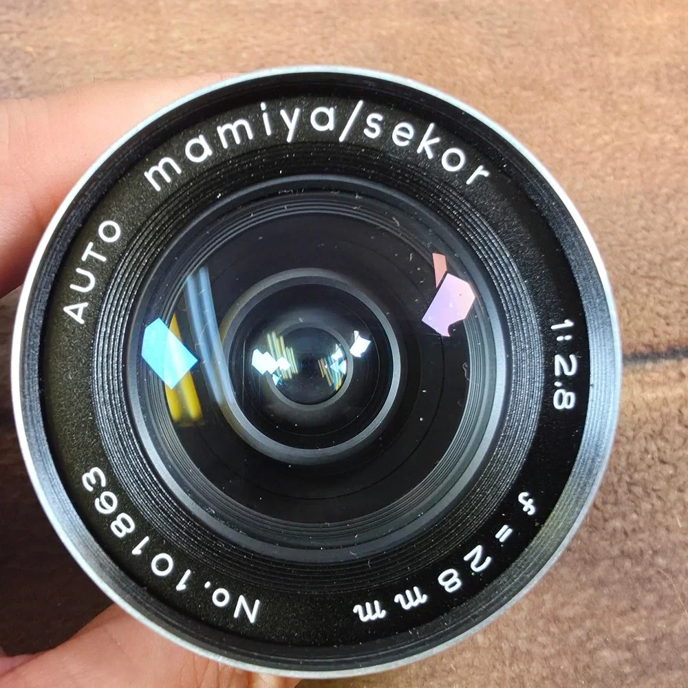 Mamiya Sekor 28mm f/2.8 Lens Wide Angle Black Good M42 Mount Japan